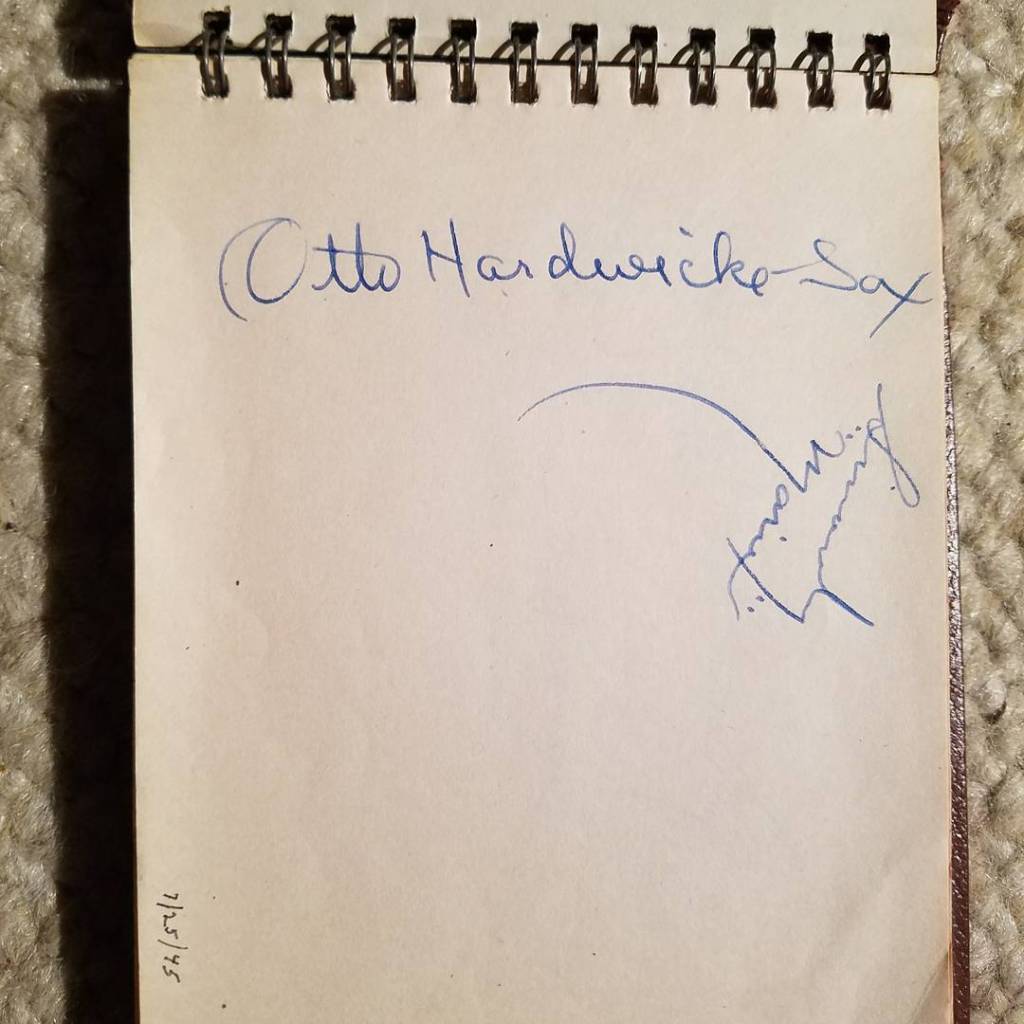 Otto Hardwicke autograph